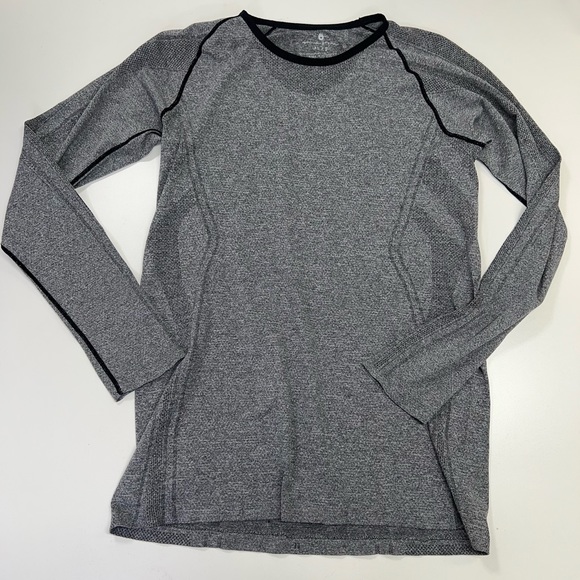 Spiritual Gangster Gray Activewear Athletic Long Sleeve Top Size XS/S NEW - Picture 2 of 11